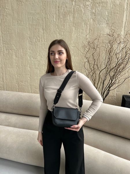 Сумка "Cross body" чорна BBG-002 фото